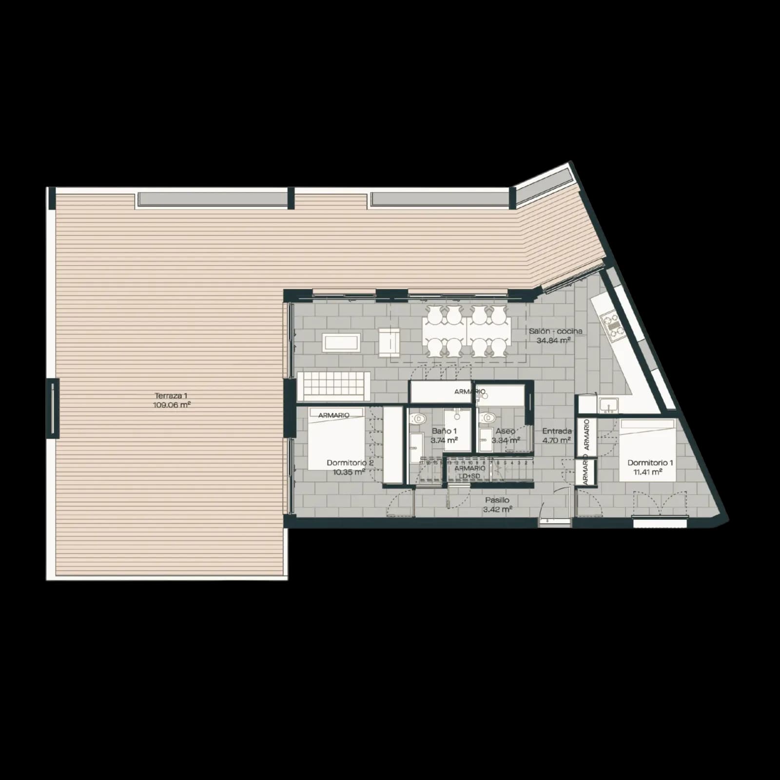 Terrace & Private Sky Solarium